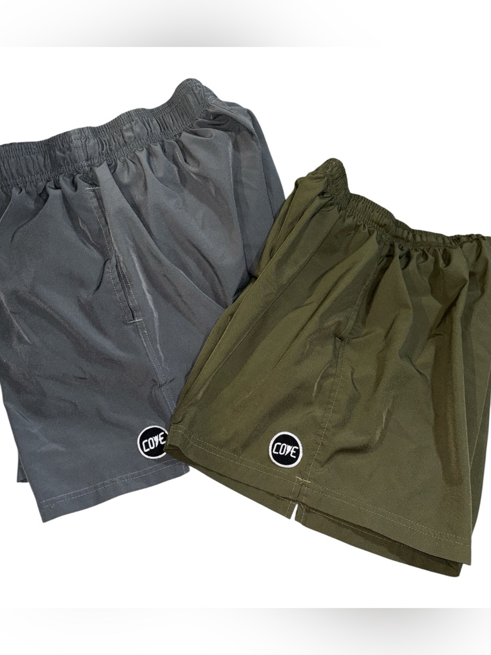 Cove Dual-Pack Athletic Shorts — Olive & Charcoal